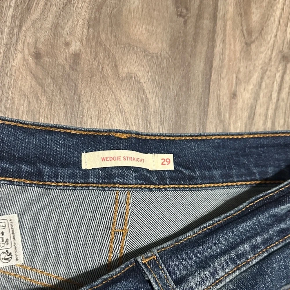Signature by Levi Strauss Dark Blue Straight Jeans